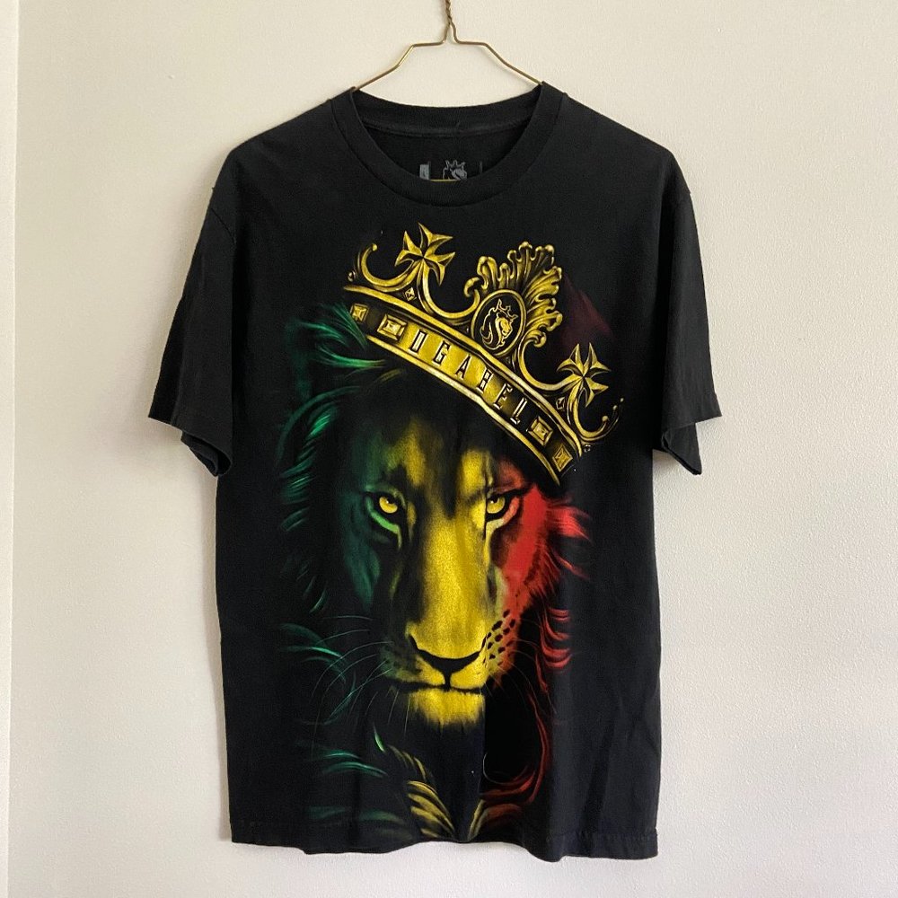 Men's Ogabel Lion King Black T-Shirt Size Large